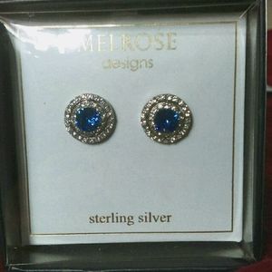 NWTS Melrose Designs Blue Topaz Cubic Zirconium St